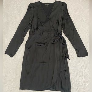 Banana Republic Black Cocktail Wrap Dress